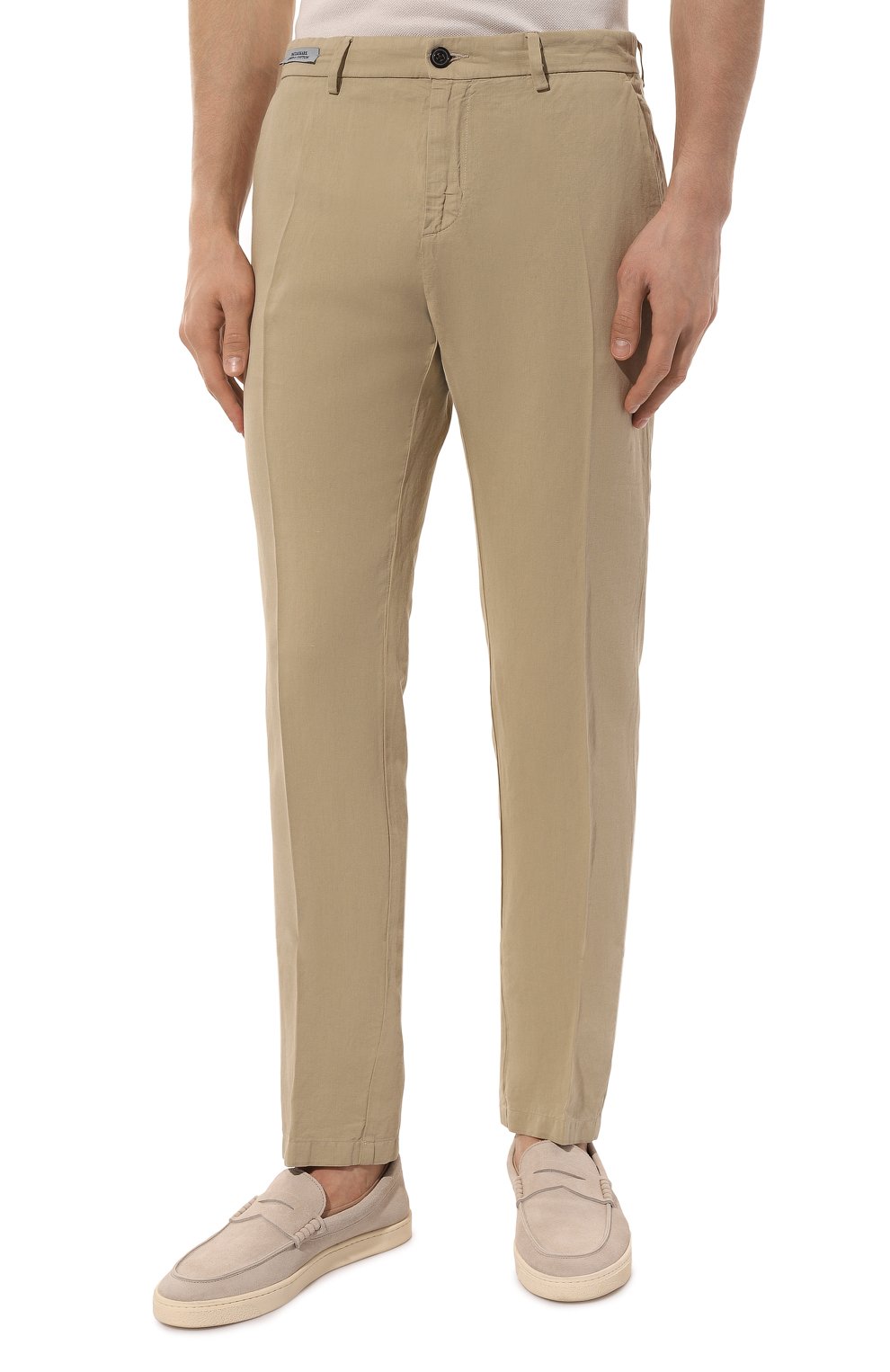 Брюки из хлопка и льна PAUL&SHARK, арт. 23414033, фото 3