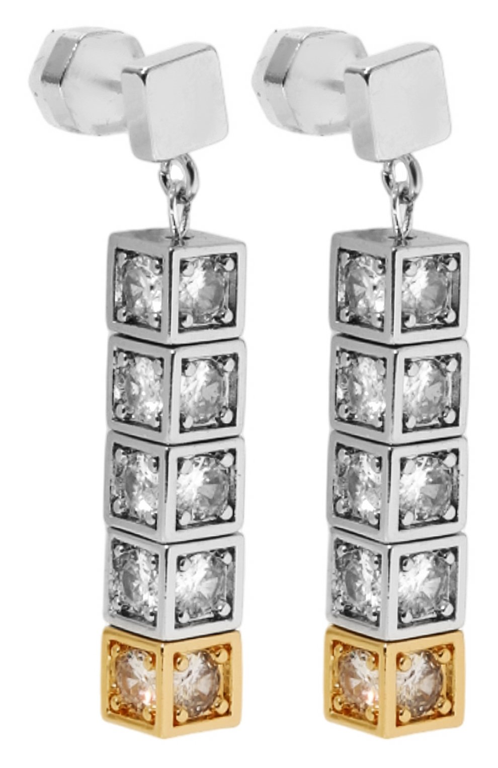 Серьги VIEN серебряного цвета по цене 21900 руб., арт. 2424-165_1, фото 3 Серьги VIEN, арт. 2424-165_1, фото 3