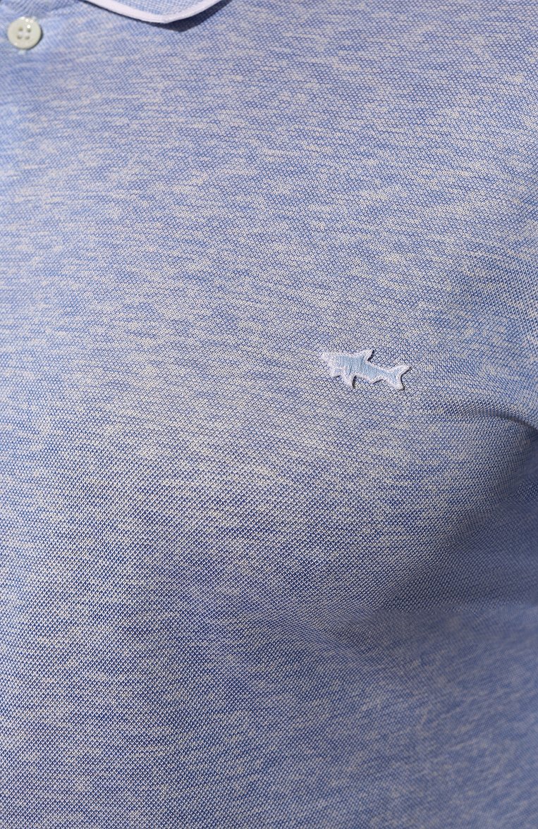 Поло из хлопка и шелка PAUL&SHARK, арт. 22411270/3XL-6XL, фото 5