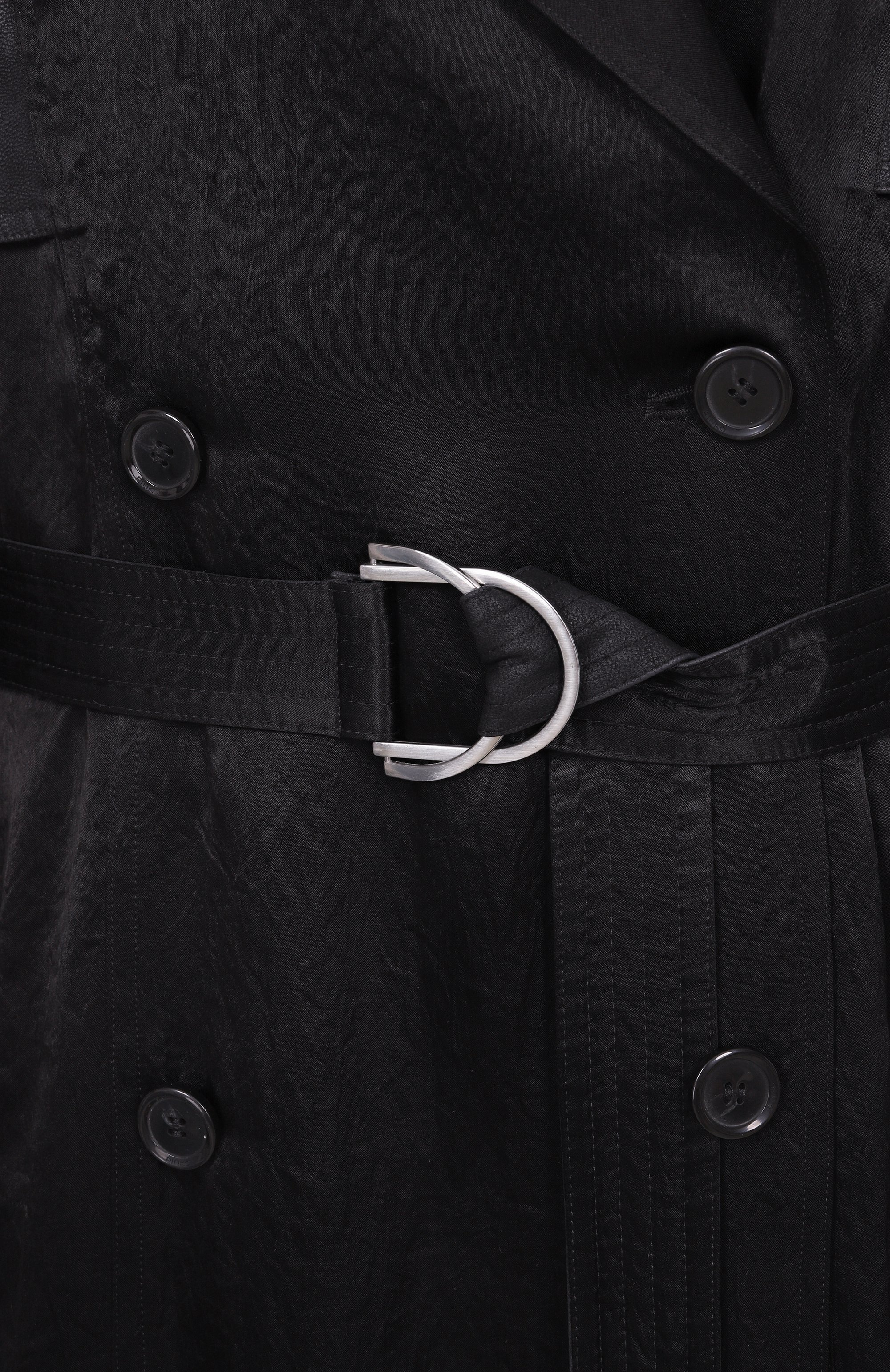 Тренч PINKO черного цвета по цене 54350 руб., арт. 104597/A2BV, фото 6 Тренч PINKO, арт. 104597/A2BV, фото 6