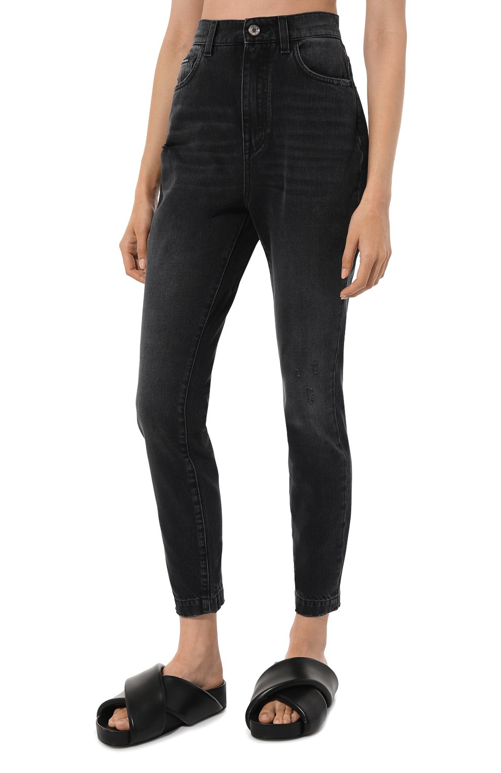 Джинсы DOLCE & GABBANA темно-серого цвета по цене 76950 руб., арт. FTCAHD/G8KA4, фото 3 Джинсы DOLCE & GABBANA, арт. FTCAHD/G8KA4, фото 3