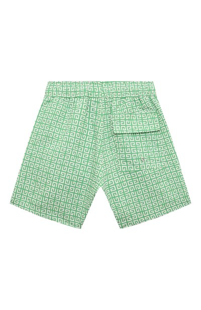 Плавки-шорты GIVENCHY зеленого цвета по цене 16100 руб., арт. H30095/6A-12A, фото 2 Плавки-шорты GIVENCHY, арт. H30095/6A-12A, фото 2