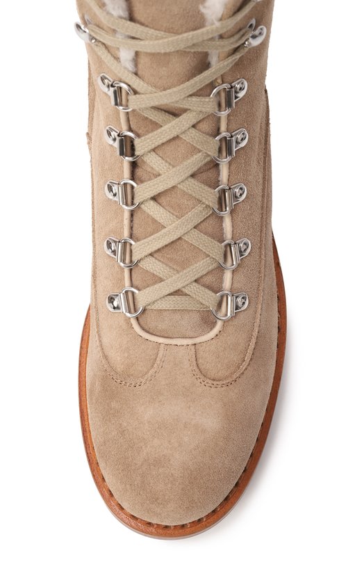Замшевые ботинки Kiton D58812N0113609 Бежевый  D58812N0113609 Фото 6