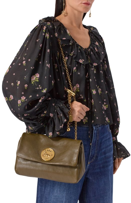 Сумка Chloé Heritage Chloé CHC25AS584P75 Хаки  CHC25AS584P75 Фото 2