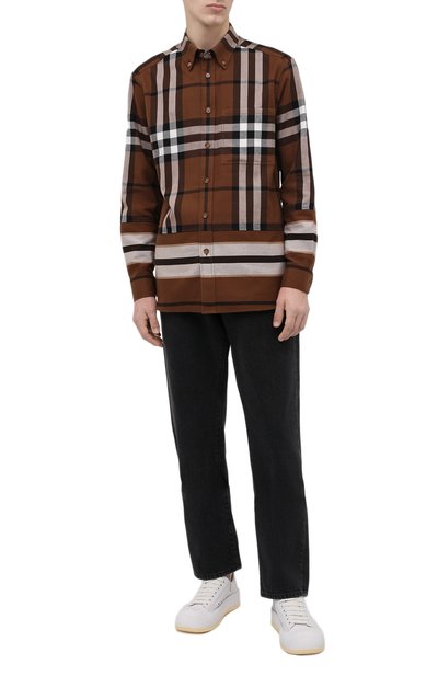Хлопковая рубашка BURBERRY, арт. 8048675, фото 2