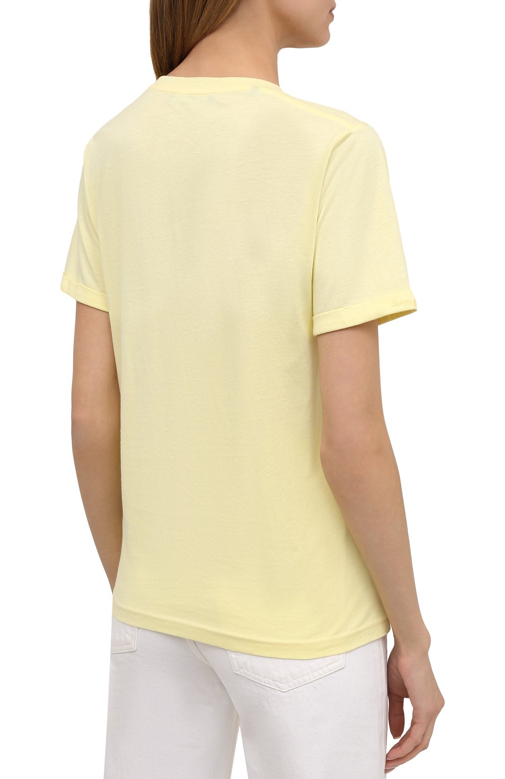Хлопковая футболка 7 FOR ALL MANKIND, арт. JSLL318EYE, фото 4