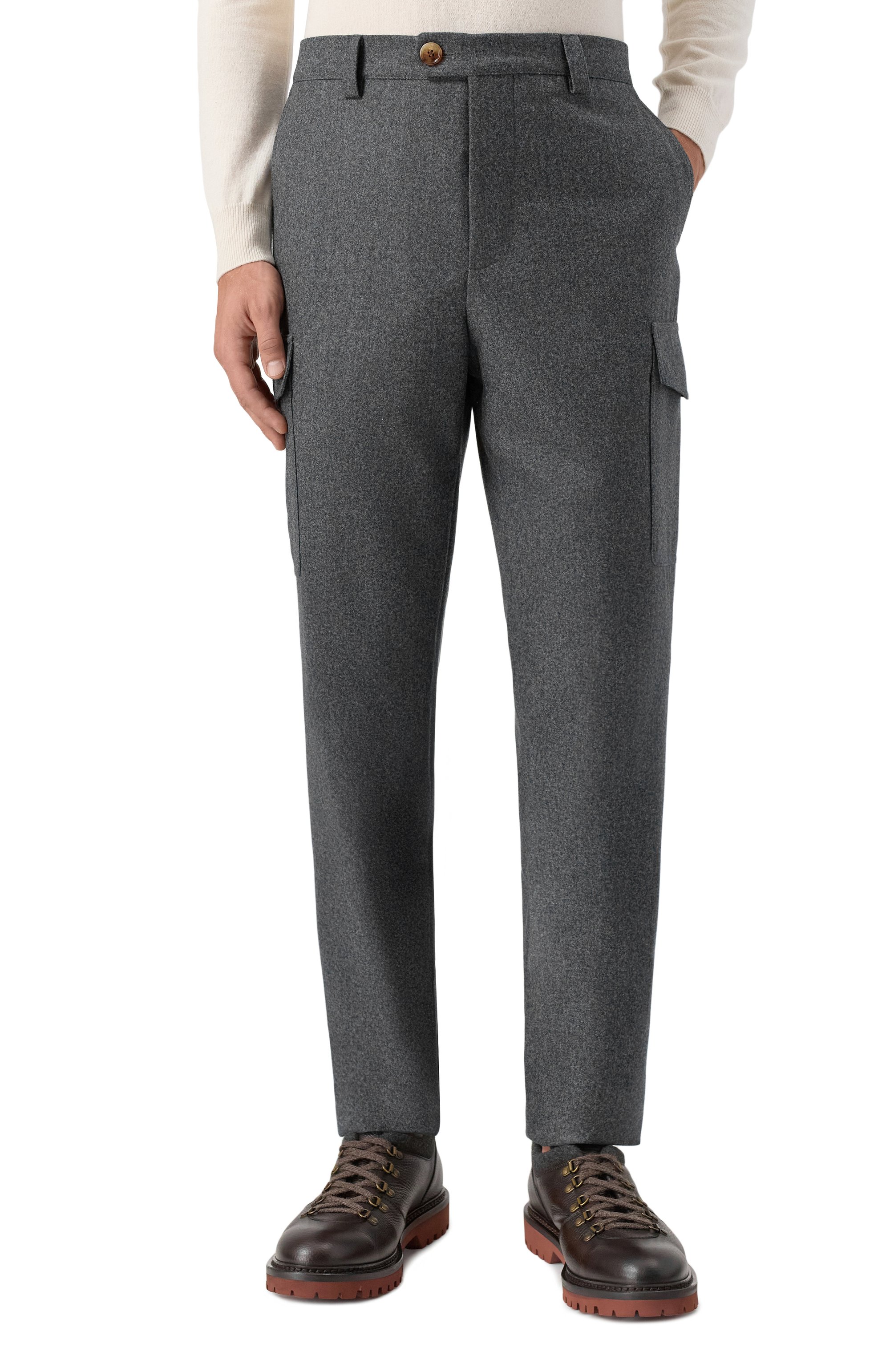 Шерстяные брюки-карго BRUNELLO CUCINELLI, арт. M038PE1890, фото 3