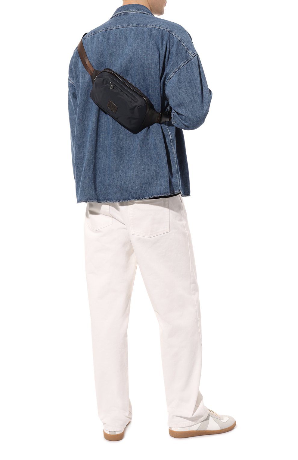 Текстильная поясная сумка PAUL&SHARK темно-синего цвета по цене 19450 руб., арт. 12318115, фото 7 Текстильная поясная сумка PAUL&SHARK, арт. 12318115, фото 7