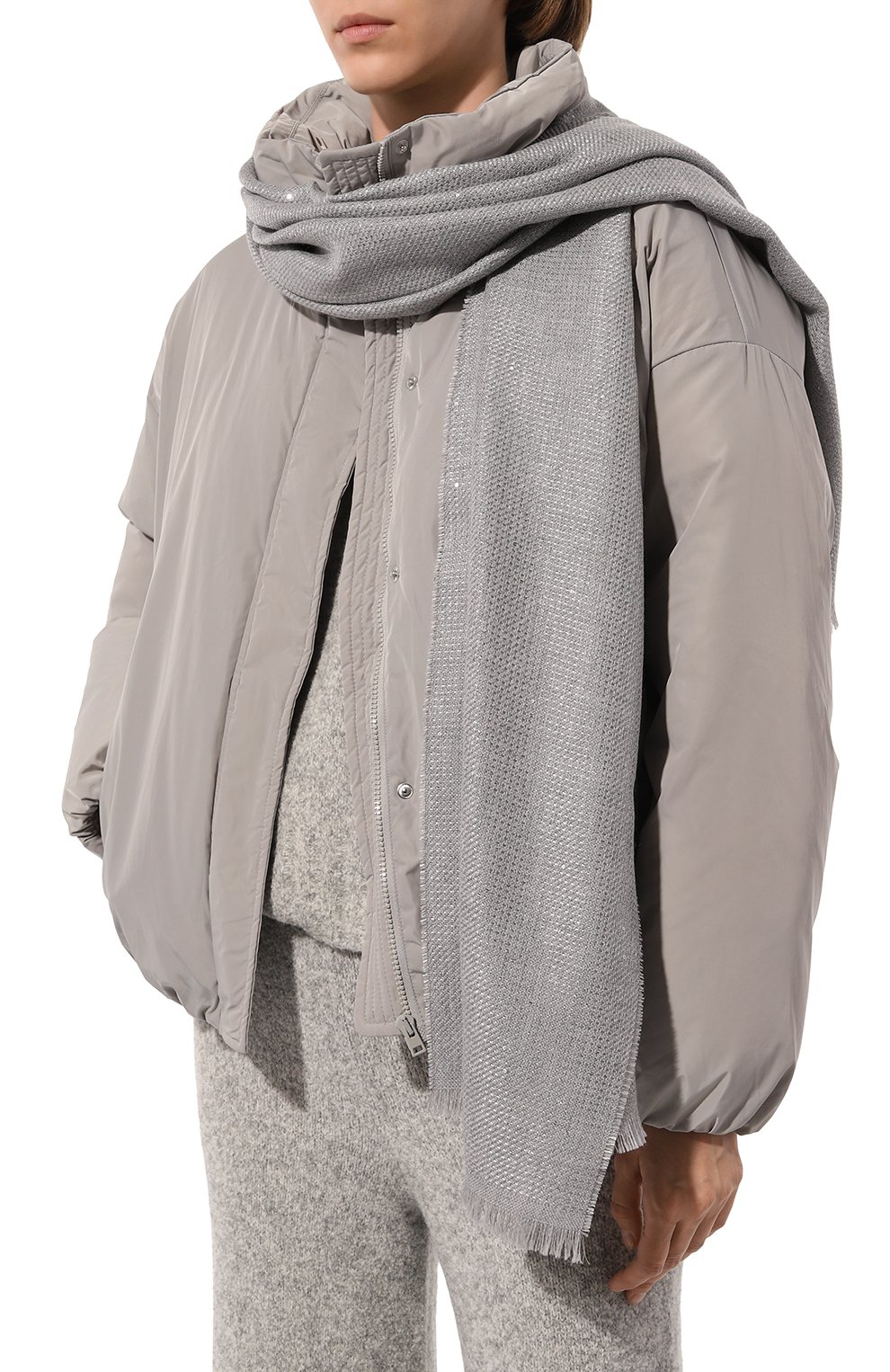 Шерстяной шарф LORENA ANTONIAZZI, арт. A24300SP08A/9999, фото 2