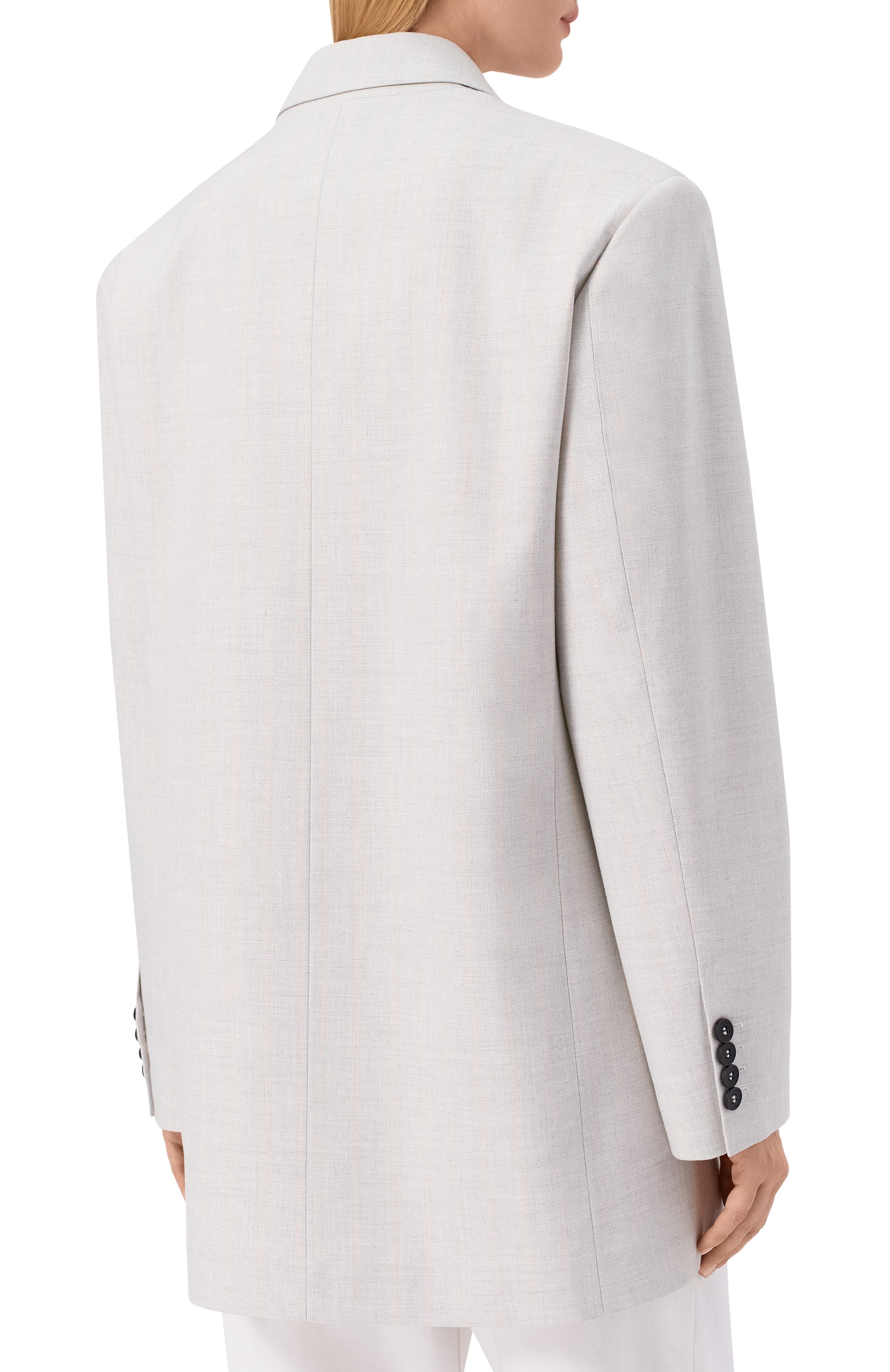 Жакет из вискозы PE белого цвета по цене 25520 руб., арт. РЕSS25-3.1.45.0.1, фото 4 Жакет из вискозы PE, арт. РЕSS25-3.1.45.0.1, фото 4