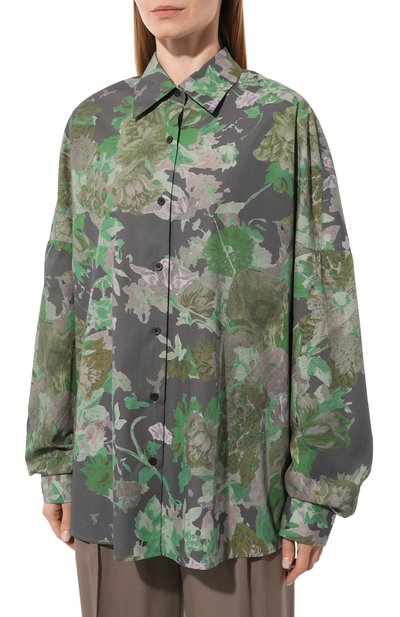 Хлопковая рубашка DRIES VAN NOTEN, арт. 232-010709-7100, фото 3