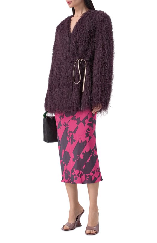 Полупальто Dries Van Noten 010263/3038 Фиолетовый  010263/3038 Фото 2