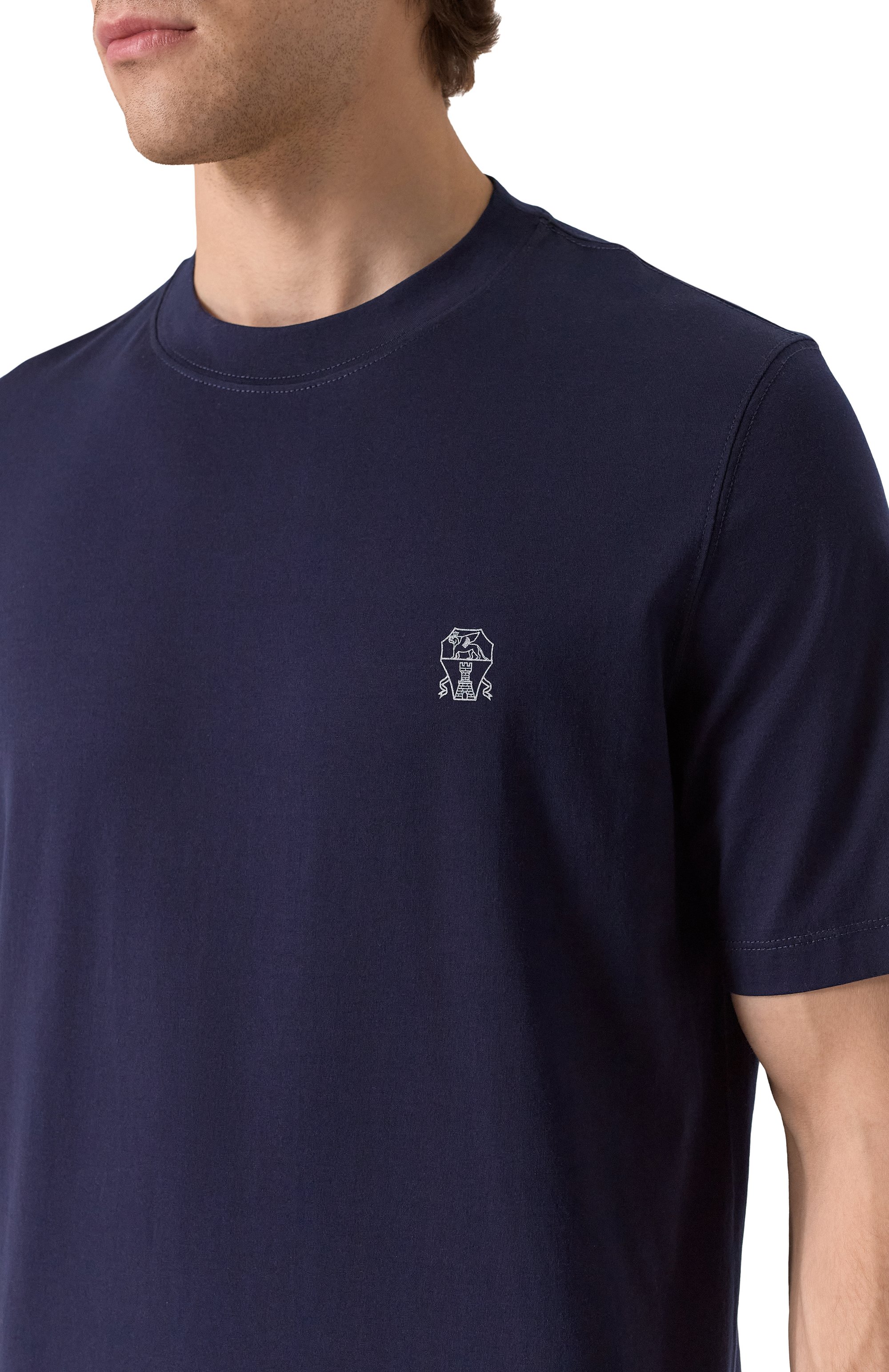 Хлопковая футболка BRUNELLO CUCINELLI, арт. M0B138440, фото 5