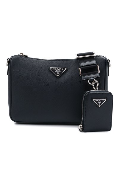 Кожаная сумка PRADA синего цвета по цене 165000 руб., арт. 2VH113-9Z2-F0216-DMM, фото 5 Кожаная сумка PRADA, арт. 2VH113-9Z2-F0216-DMM, фото 5