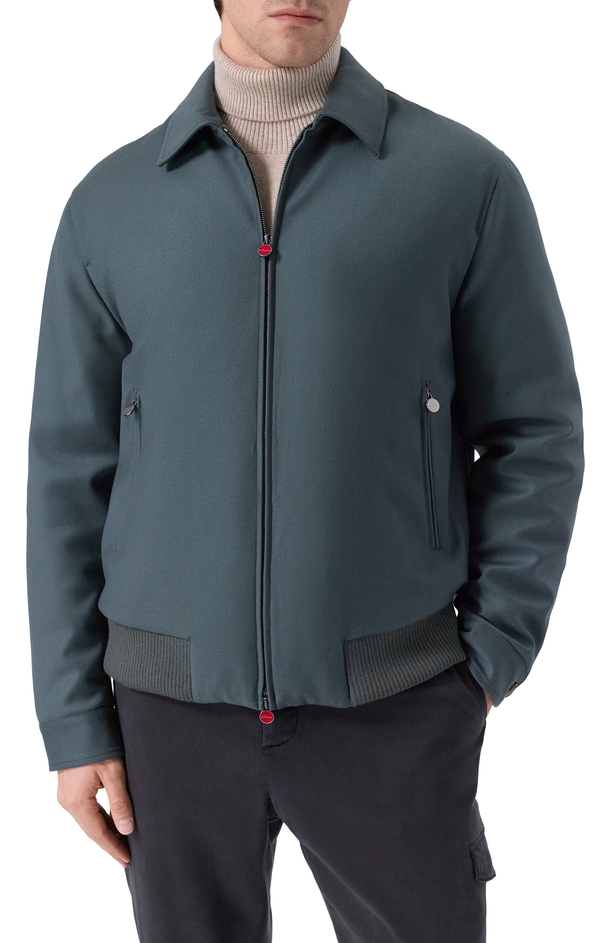 Бомбер из шерсти и кашемира KITON, арт. UW2233V0426H01, фото 3