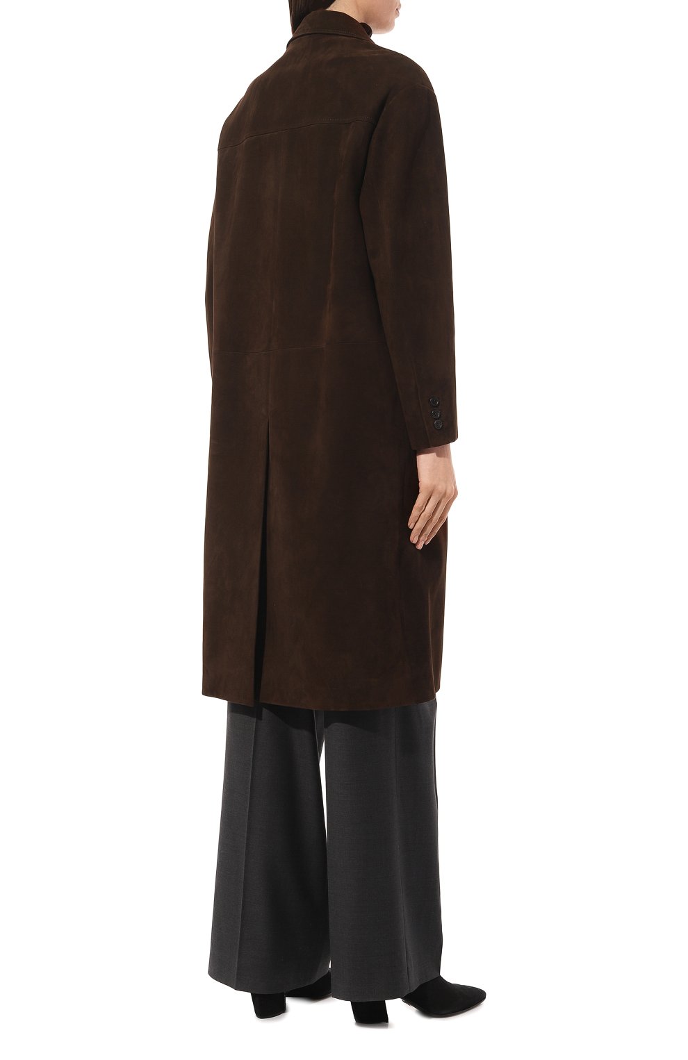 Замшевое пальто PRADA, арт. 56A018-1FEK-F0003, фото 4