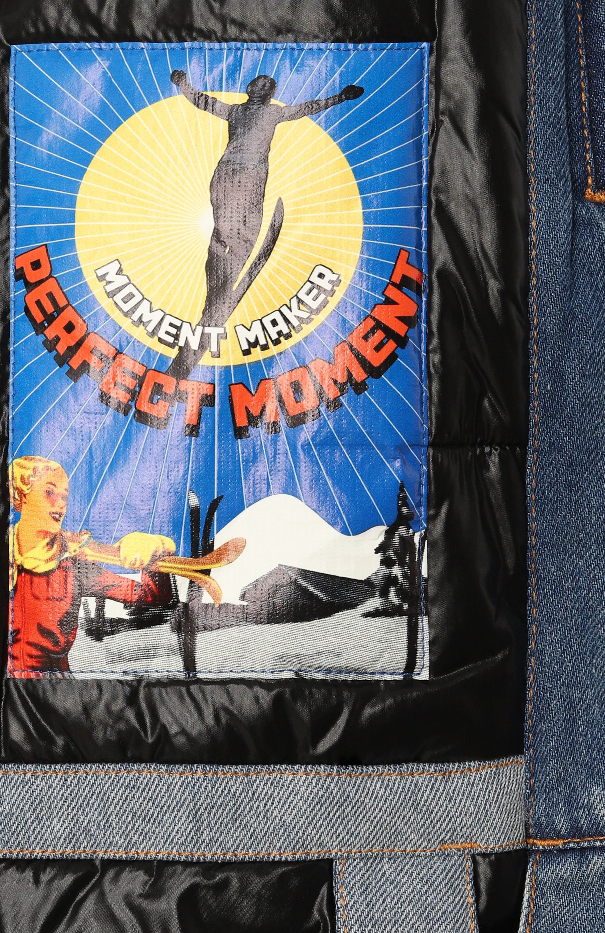 Джинсовый пуховик PERFECT MOMENT, арт. W3001064/DENIM PUFFER JACKET, фото 7