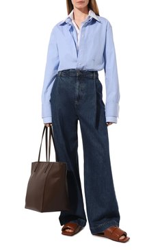 Женские кожаные шлепанцы patch BOTTEGA VENETA коричневого цвета, арт. 741259/VBSD0 | Фото 2 (Материал сплава: Проставлено; Подошва: Платформа; Материал внутренний: Натуральная кожа; Драгоценные камни: Проставлено; Материал внешний: Натуральная кожа)