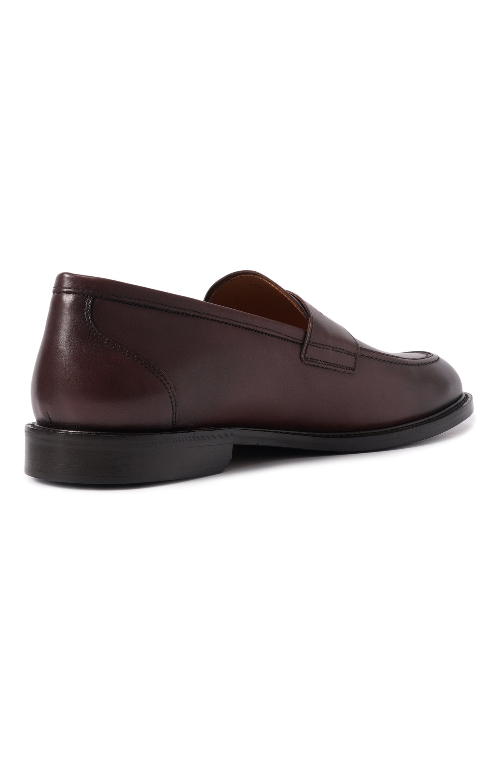 Кожаные пенни-лоферы KITON, арт. USSA508N00100, фото 4