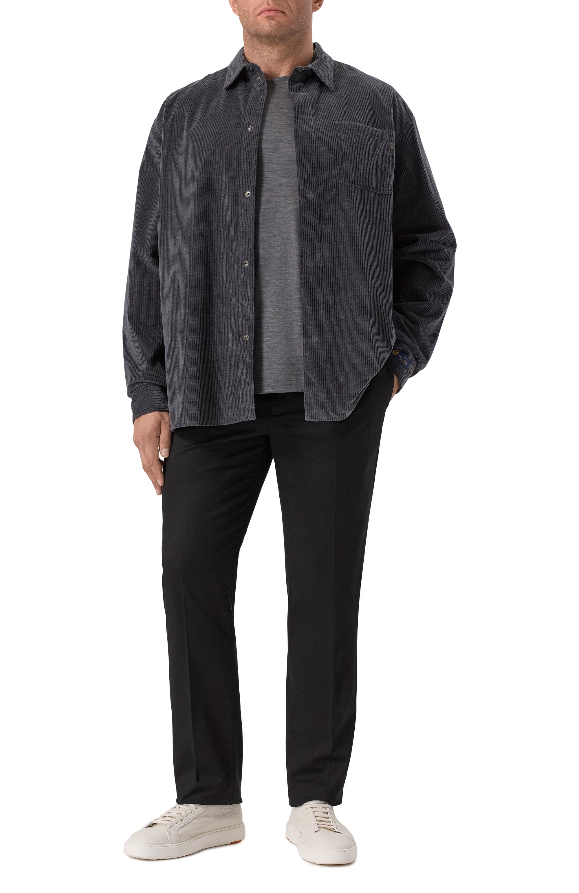 Шерстяная футболка MARCO PESCAROLO темно-серого цвета по цене 54050 руб., арт. JAMES/52Y04/2, фото 2 Шерстяная футболка MARCO PESCAROLO, арт. JAMES/52Y04/2, фото 2