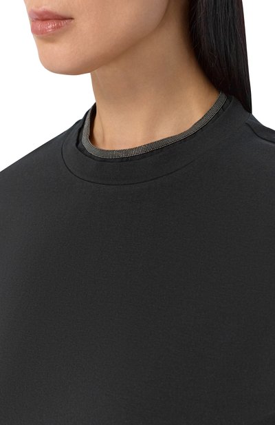 Хлопковый топ BRUNELLO CUCINELLI, арт. MPT18BD200, фото 5