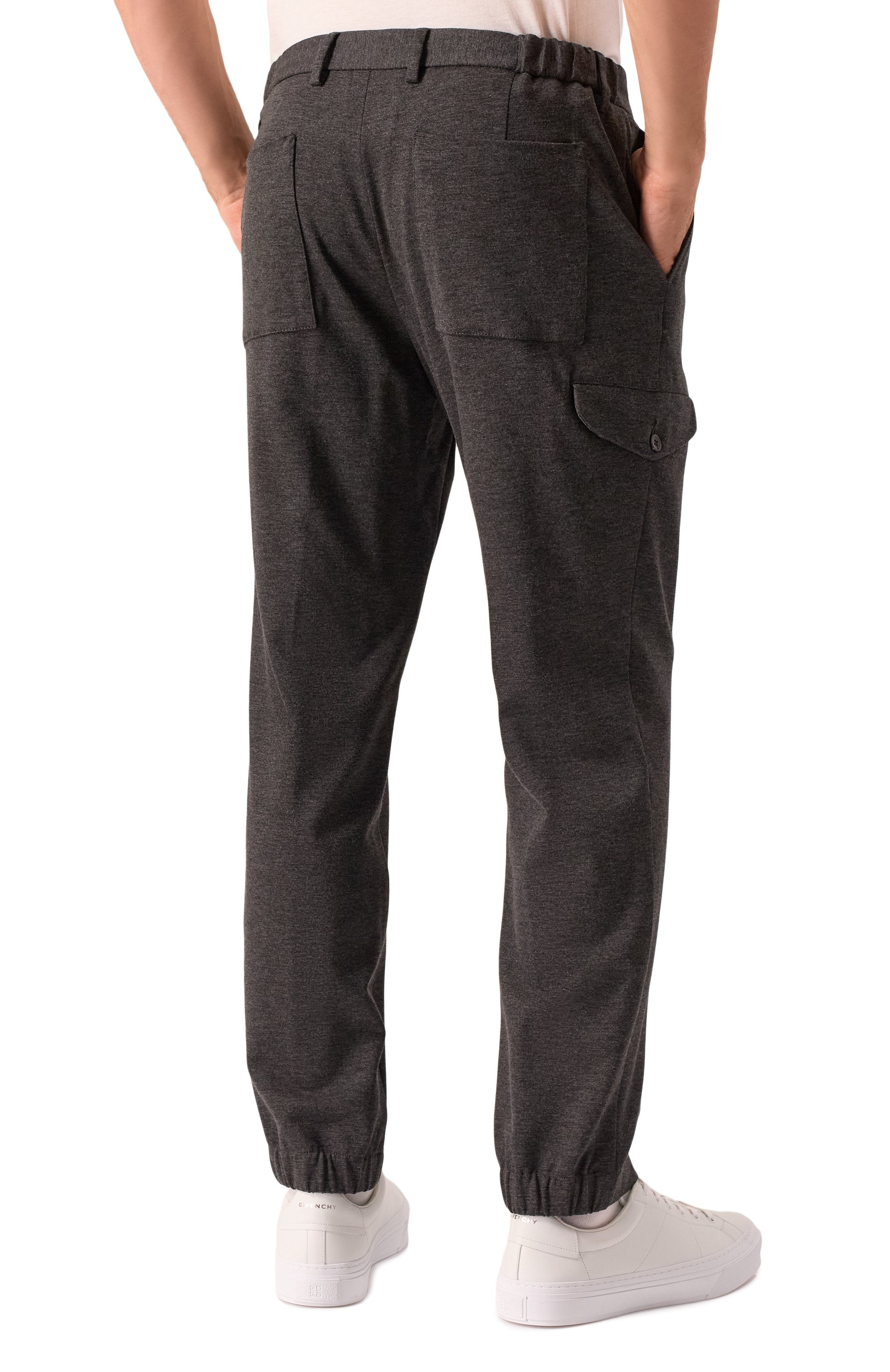 Брюки из вискозы MVST темно-серого цвета по цене 66350 руб., арт. 3GMM/9806, фото 4 Брюки из вискозы MVST, арт. 3GMM/9806, фото 4