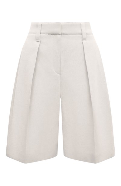 Женские шорты из хлопка и льна BRUNELLO CUCINELLI, арт. MH561B1382