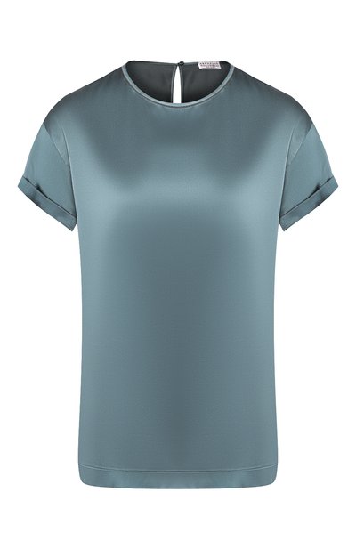 Женский шелковый топ BRUNELLO CUCINELLI, арт. M0C59DE310