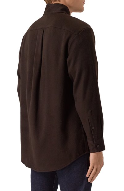 Рубашка из шерсти и кашемира EMPORIO ARMANI, арт. EM004176/AF17835, фото 4