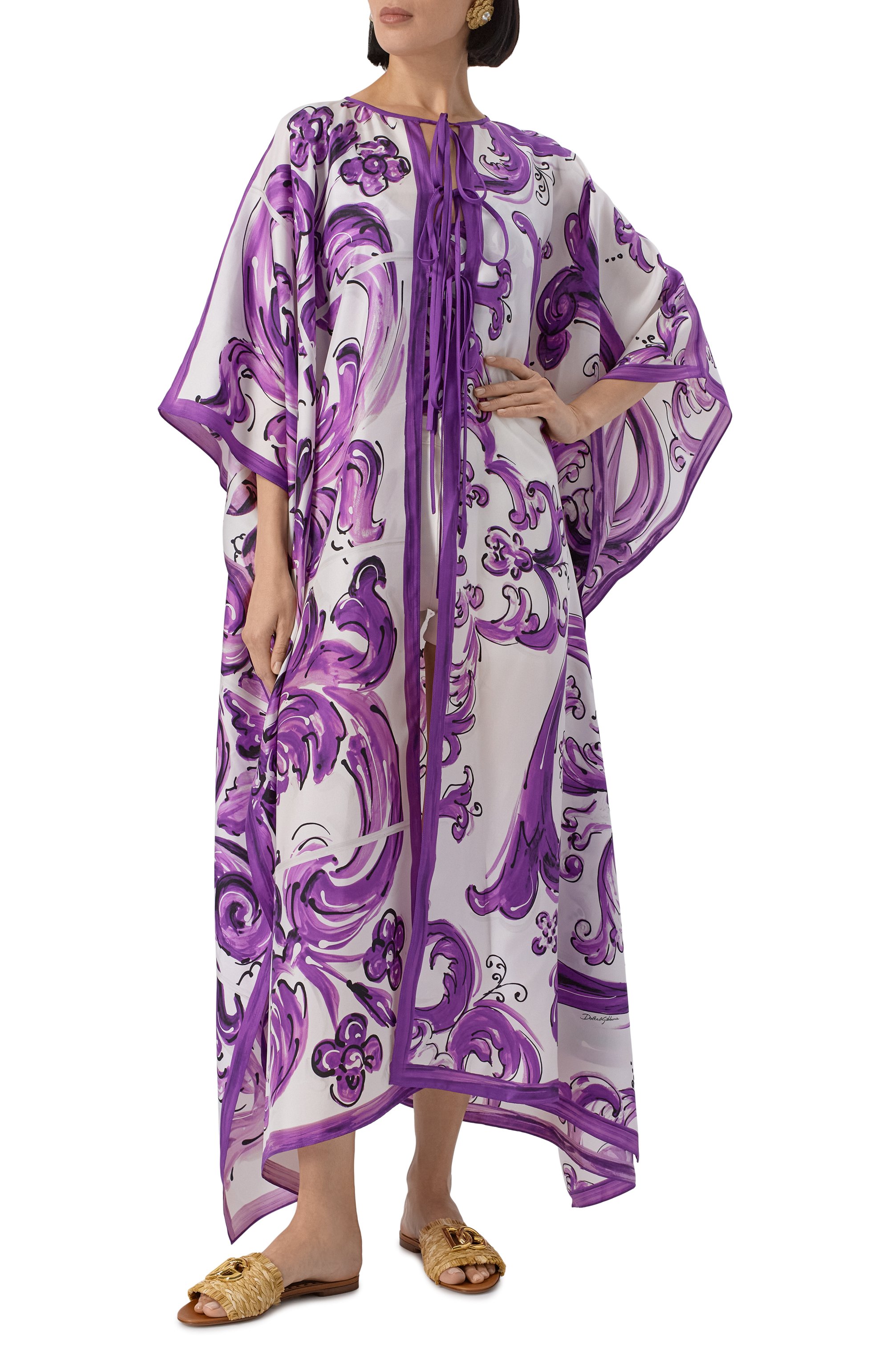 Шелковая туника DOLCE & GABBANA, арт. F6TTFT/HI1S5, фото 3