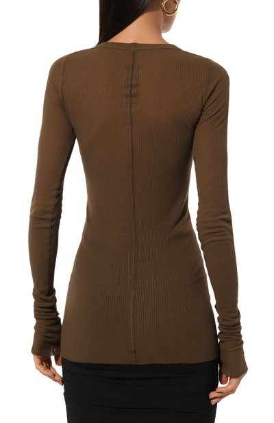 Лонгслив из вискозы и шелка RICK OWENS, арт. RP02D3202/RC, фото 4