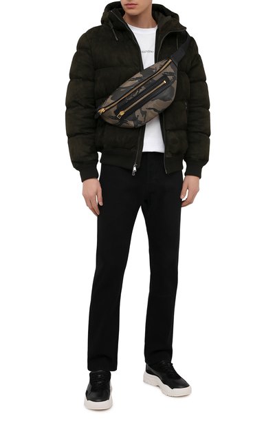 Кожаная поясная сумка TOM FORD, арт. H0396T-ICL022, фото 2