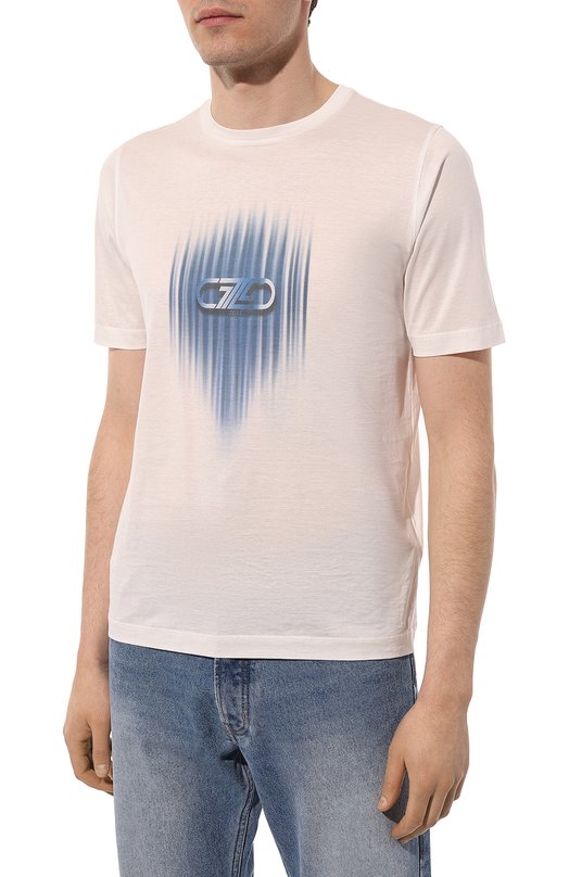 Хлопковая футболка Zilli MBZ-NT550-VERT1/MC01 Белый  MBZ-NT550-VERT1/MC01 Фото 3