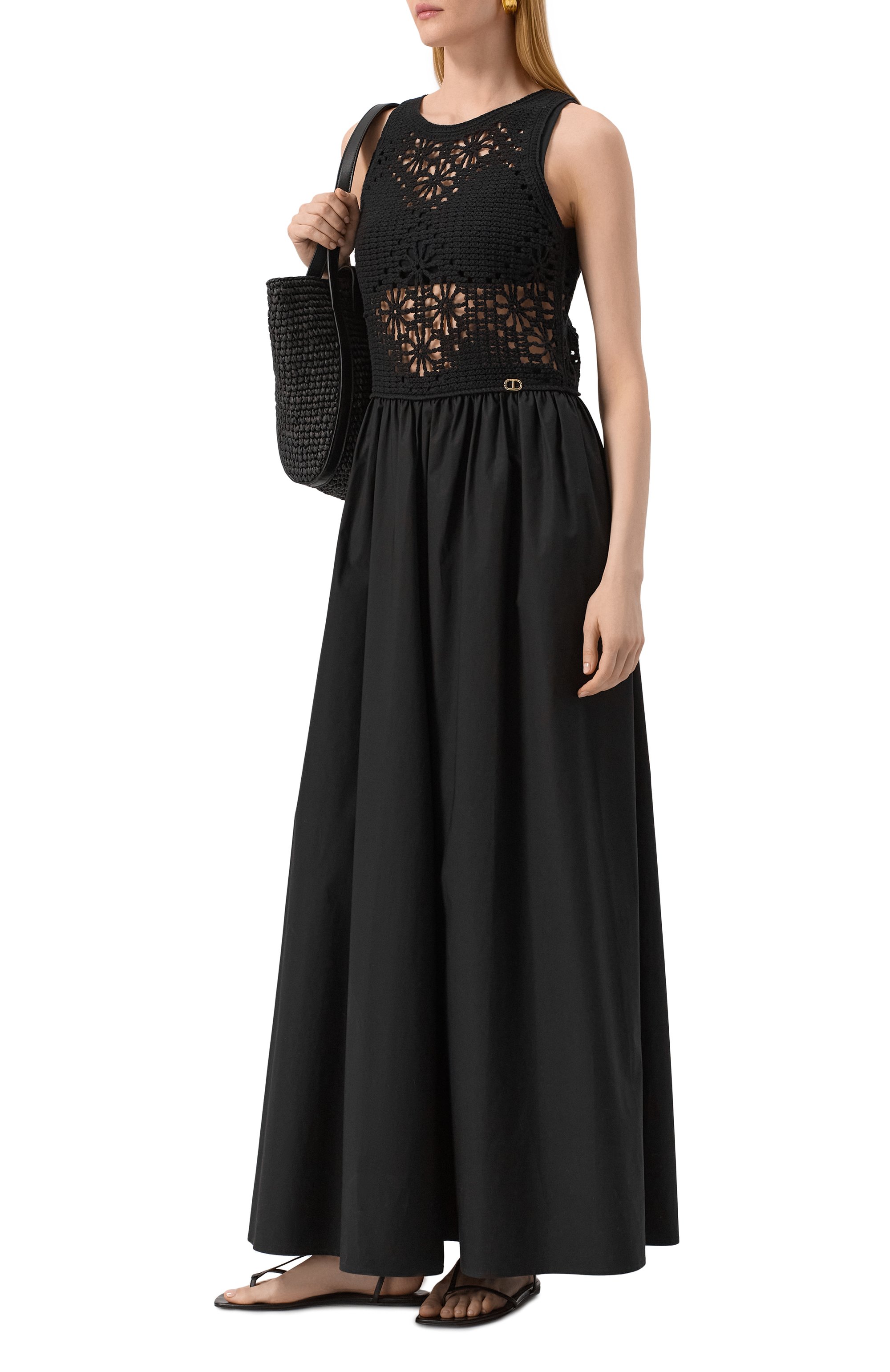 Хлопковое платье TWINSET, арт. 251TT3390, фото 2