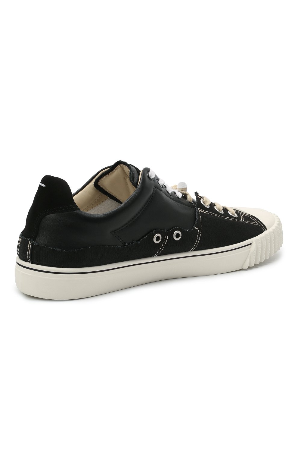 Комбинированные кеды evolution MAISON MARGIELA черного цвета по цене 55100 руб., арт. S57WS0391/P4022, фото 4 Комбинированные кеды evolution MAISON MARGIELA, арт. S57WS0391/P4022, фото 4