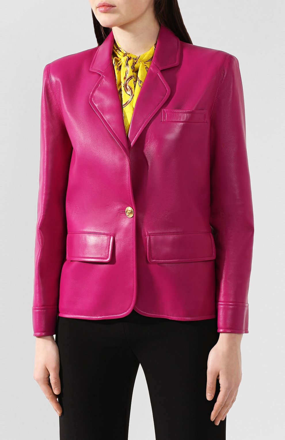 Кожаный жакет GUCCI, арт. 573097/XNAET, фото 3