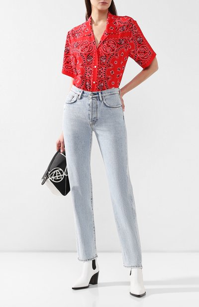 Джинсы ACNE STUDIOS голубого цвета по цене 23100 руб., арт. A00052, фото 2 Джинсы ACNE STUDIOS, арт. A00052, фото 2