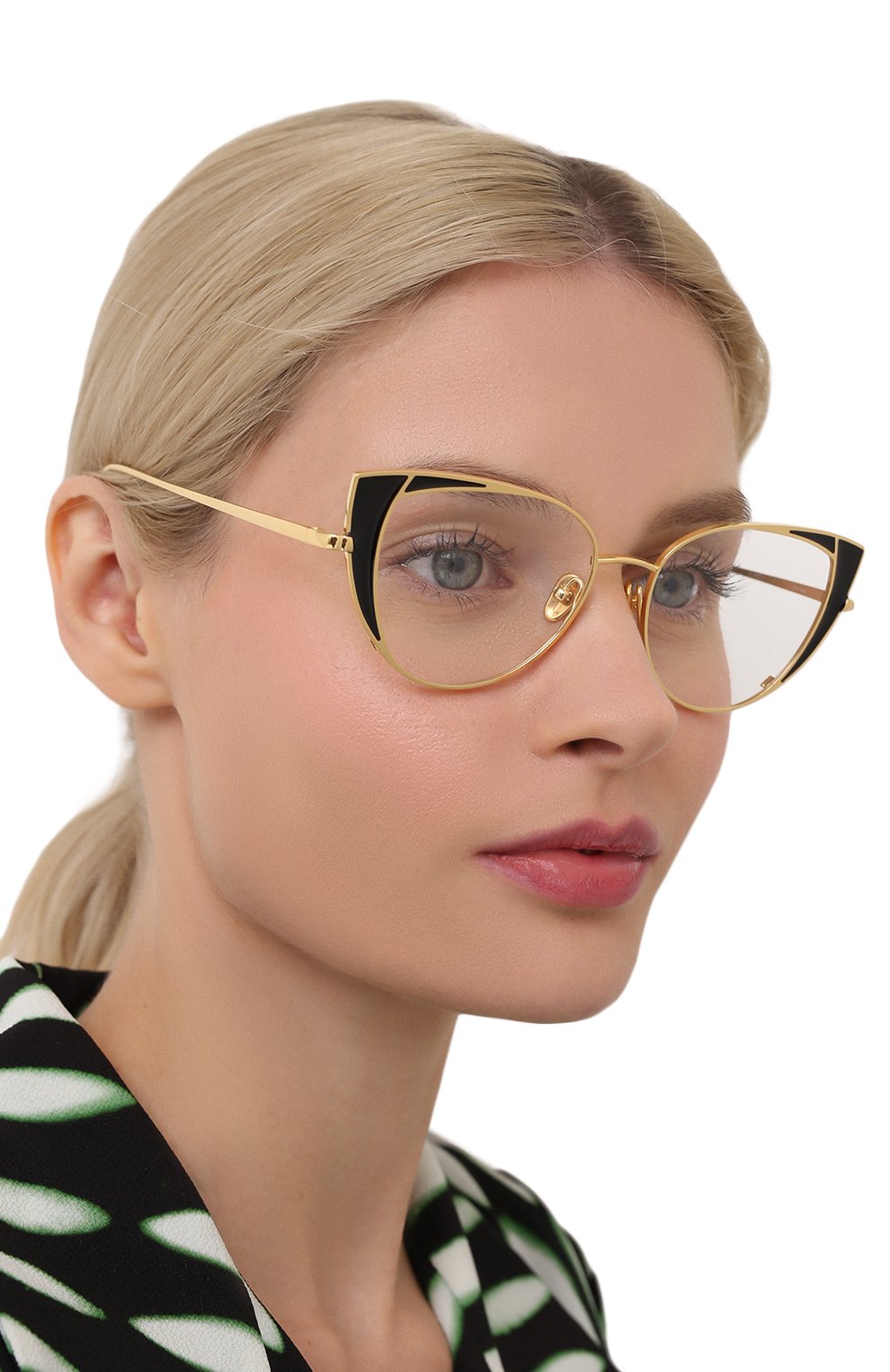 Оправа LINDA FARROW черного цвета по цене 84400 руб., арт. LFL855C11 0PT, фото 2 Оправа LINDA FARROW, арт. LFL855C11 0PT, фото 2