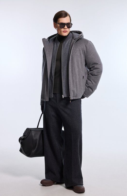 Кашемировые перчатки Giorgio Armani 744141/1A200 Коричневый  744141/1A200 Фото 4