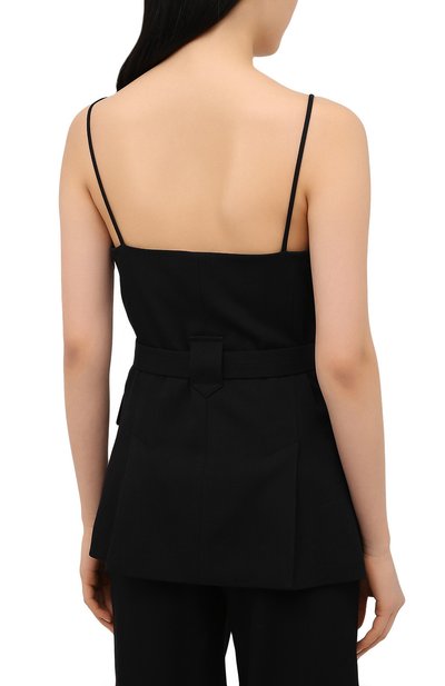 Шерстяной топ CHLOÉ черного цвета по цене 139500 руб., арт. CHC20WHT31066, фото 4 Шерстяной топ CHLOÉ, арт. CHC20WHT31066, фото 4