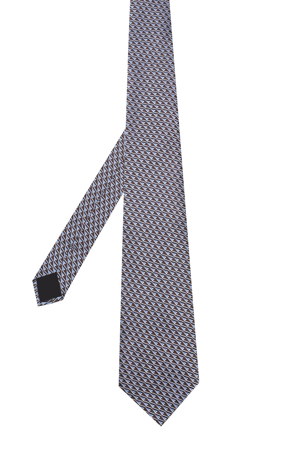 Шелковый галстук с узором ZEGNA голубого цвета по цене 22850 руб., арт. Z3E42/1XW, фото 2 Шелковый галстук с узором ZEGNA, арт. Z3E42/1XW, фото 2