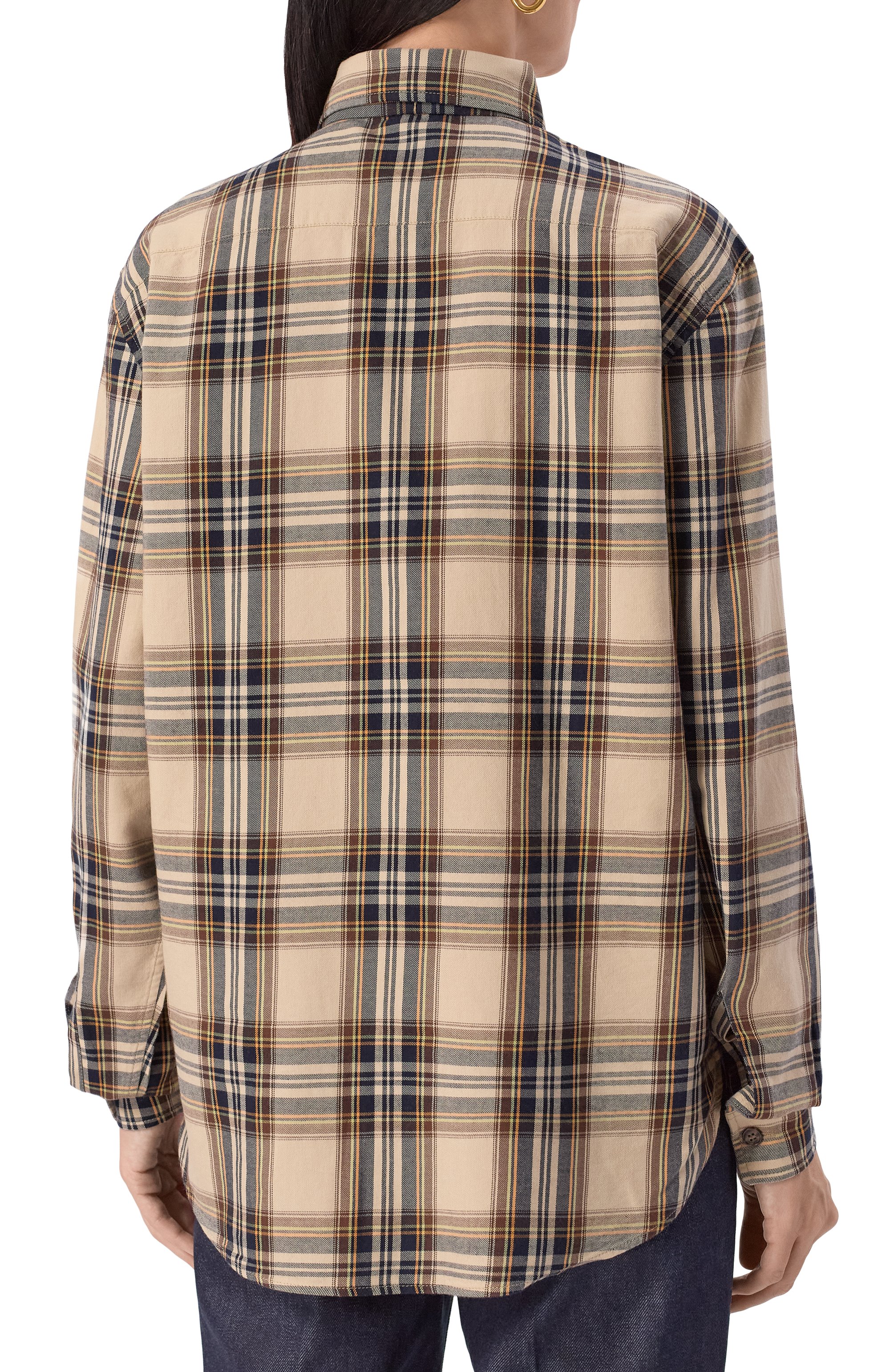 Хлопковая рубашка SAINT LAURENT, арт. 838890/Y31VA, фото 4