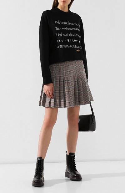 Хлопковый свитшот STELLA MCCARTNEY черного цвета по цене 29950 руб., арт. 579355/SMW85, фото 2 Хлопковый свитшот STELLA MCCARTNEY, арт. 579355/SMW85, фото 2