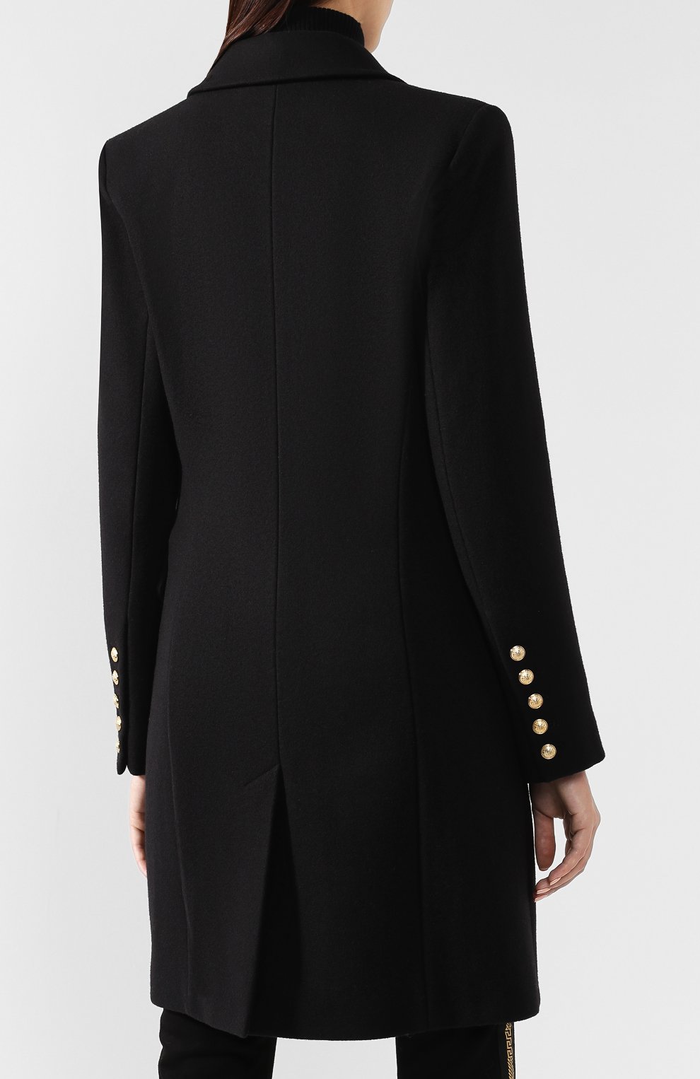 Двубортное пальто из смеси шерсти и кашемира BALMAIN, арт. 142400/W006, фото 4