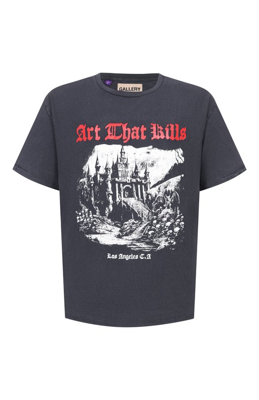 Хлопковая футболка Gallery Dept. ATKT-10071 Серый ATKT-10071