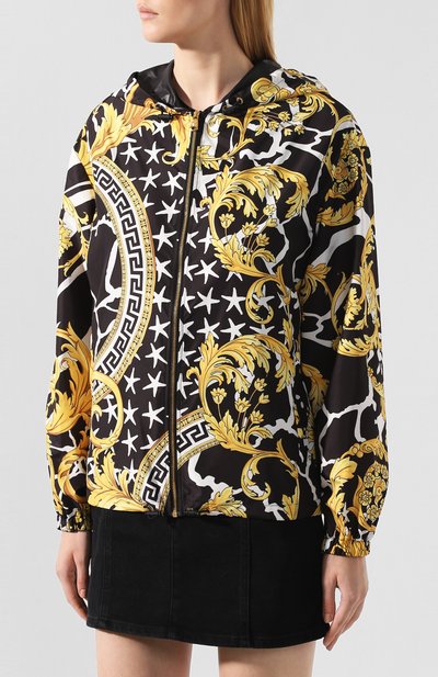Куртка с принтом VERSACE разноцветного цвета по цене 137000 руб., арт. A84010/A231034, фото 3 Куртка с принтом VERSACE, арт. A84010/A231034, фото 3