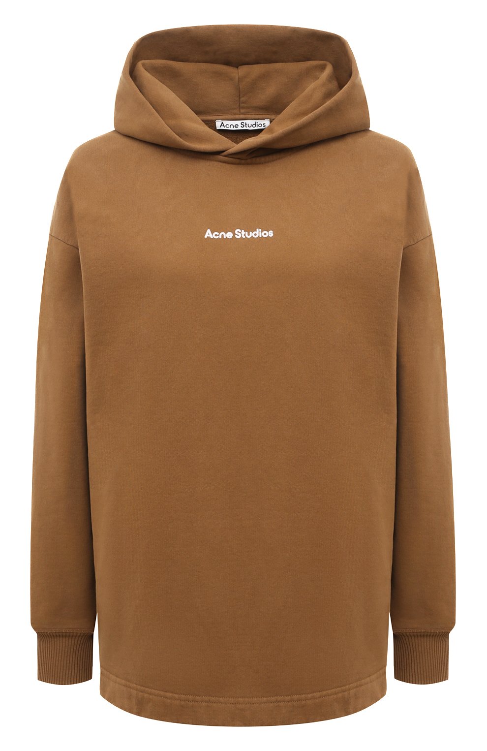 Хлопковое худи ACNE STUDIOS коричневого цвета по цене 53250 руб., арт. FN-WN-SWEA000235, фото 1 Хлопковое худи ACNE STUDIOS, арт. FN-WN-SWEA000235, фото 1