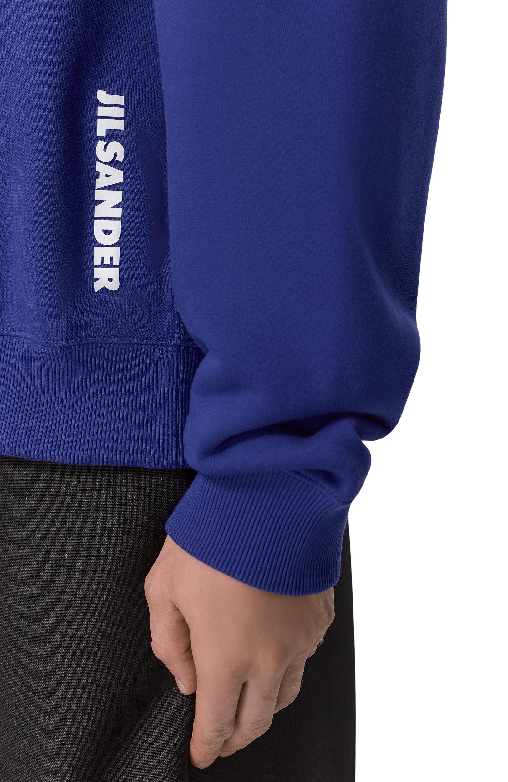 Хлопковая толстовка JIL SANDER синего цвета по цене 164500 руб., арт. J22HG0118/J20128, фото 5 Хлопковая толстовка JIL SANDER, арт. J22HG0118/J20128, фото 5