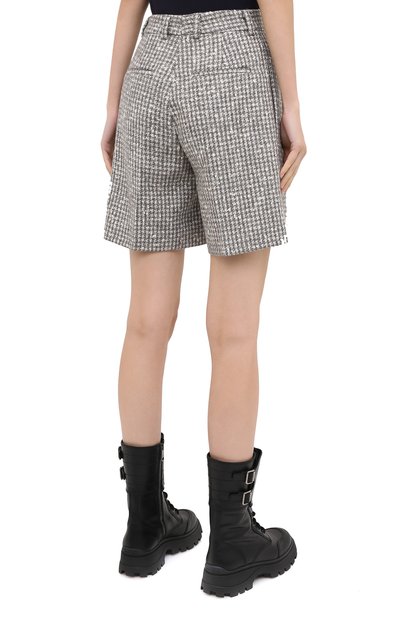 Шерстяные шорты KITON серого цвета по цене 123000 руб., арт. D48107K05T24, фото 5 Шерстяные шорты KITON, арт. D48107K05T24, фото 5