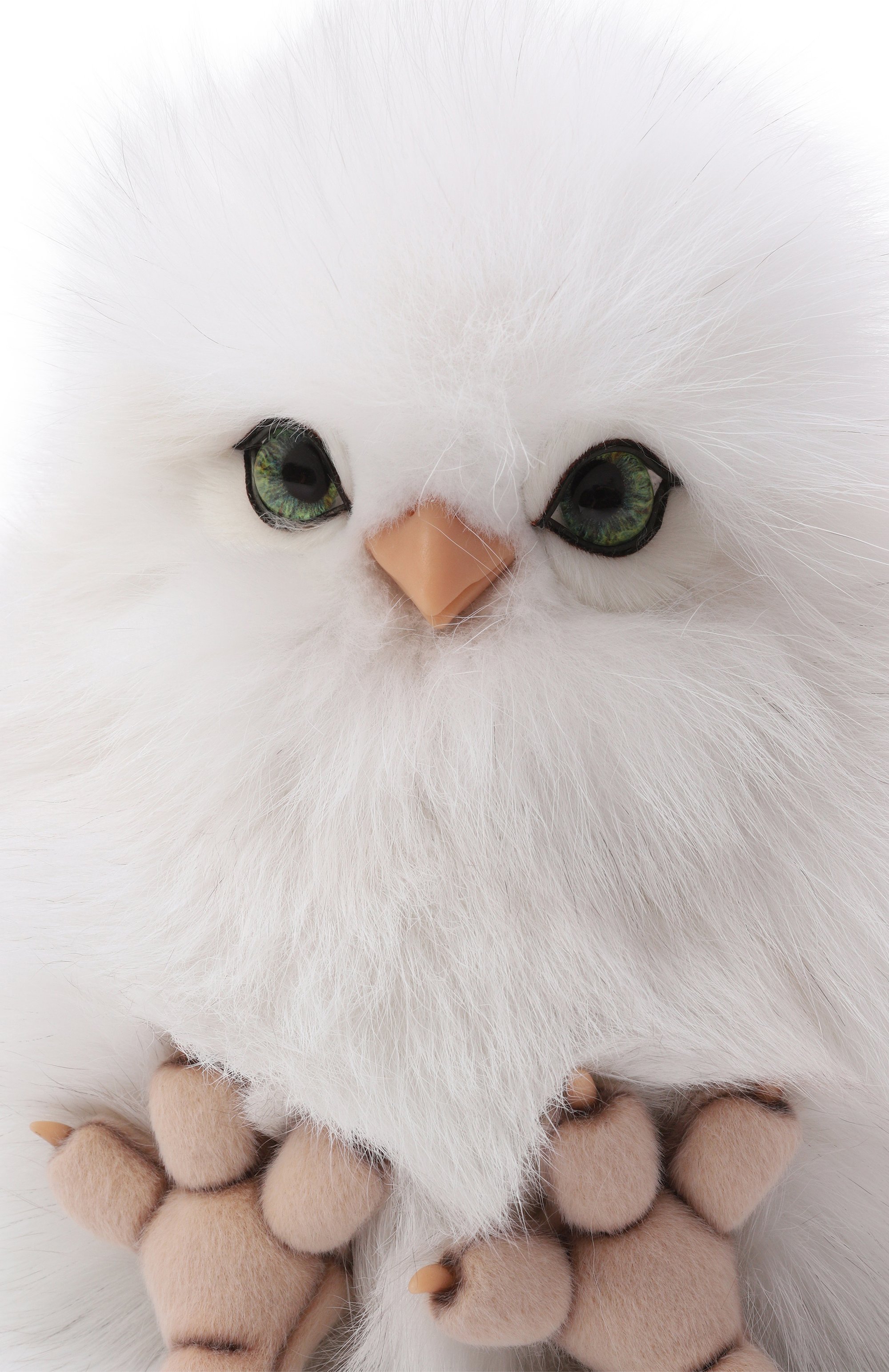 Мягкая игрушка совенок из песца CAROLON, арт. МИ-25-ЛГ-002-6, фото 4